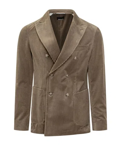 HUGO BOSS DOUBLE-BREASTED CORDUROY JACKET