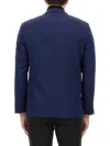 Hugo Boss Boss Double-breasted Jacket In Blue