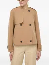 Hugo Boss Boss Camoera Double Breasted Jacket In Brown