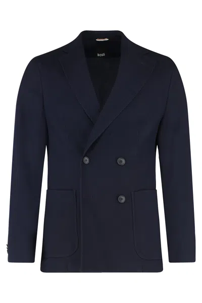 HUGO BOSS DOUBLE-BREASTED WOOL JACKET