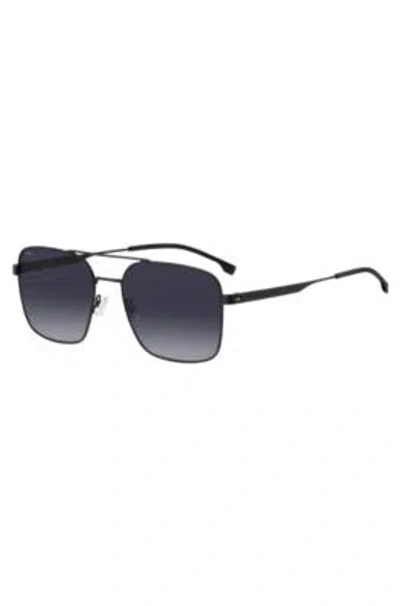 Hugo Boss Double-bridge Sunglasses In Black Steel Men's Eyewear In Assorted-pre-pack