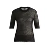 Hugo Boss Double-layer Sweater In A Textured-wool Blend In Black