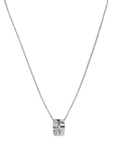 Hugo Boss Double-ring Chain Necklace In Silver