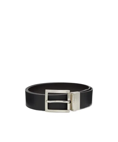 Hugo Boss Double-sided Belt In Black