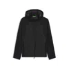 Hugo Boss Down-filled Jacket With Welded Logo Pattern In Black