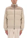 Hugo Boss Boss Down Jacket Lheath In Neutral