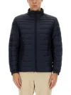 Hugo Boss Oden 1 Mens Lightweight Padded Jacket With Water-repellent Finish In Blue