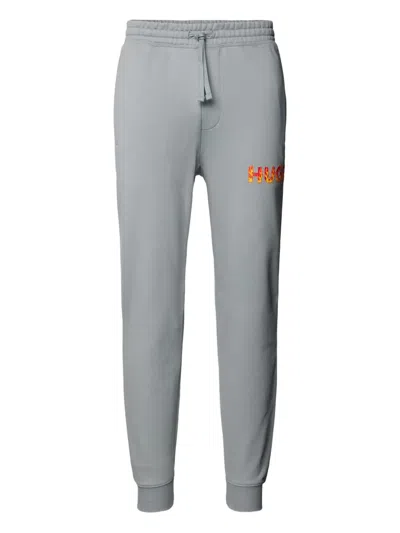 Hugo Boss Drada Logo Track Pants In Gray