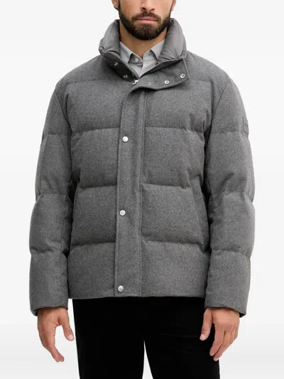 Hugo Boss Drader Button Jacket In Gray
