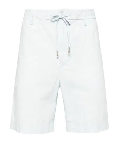 Hugo Boss Drawstring Bermuda Shorts In White