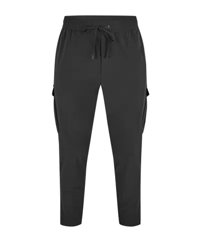 Hugo Boss Drawstring Cargo Jogger Pants In Black