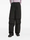 Hugo Boss Drawstring Cargo Trousers In Black