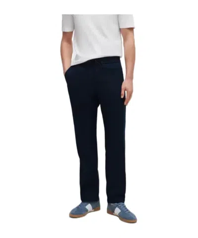 Hugo Boss Drawstring Casual Trousers In Black
