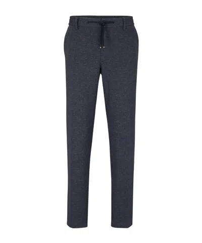 Hugo Boss Teagan Modern Fit Drawstring Pants In Blue