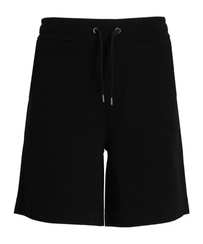 Hugo Boss Drawstring Elastic Waist Shorts In Black