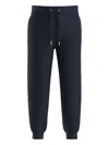Hugo Boss Drawstring-cuffed Joggers In Blue