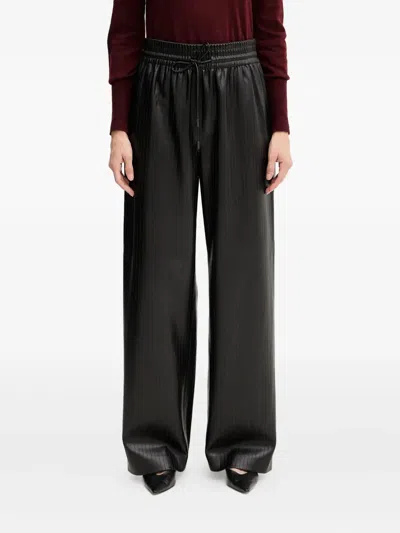 Hugo Boss Drawstring-fastening Palazzo Pants In Black