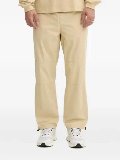Hugo Boss Drawstring-hem Panelled Pants In Neutral