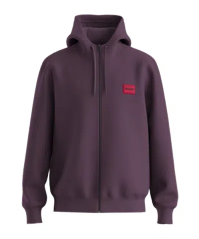 Hugo Boss Drawstring Hooded Hoodie In Black