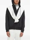 Hugo Boss Drawstring Hooded Sweatshirt In Black