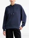 Hugo Boss Drawstring Hoodie In Blue