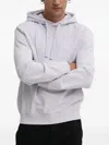Hugo Boss Drawstring Hoodie In Purple
