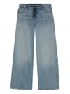 Hugo Boss Drawstring Jeans In Blue
