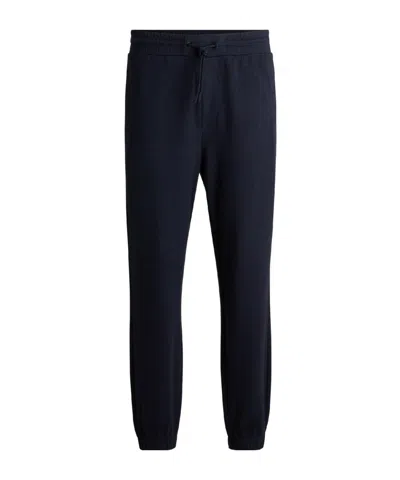 Hugo Boss Drawstring Jogger Trousers In Blue