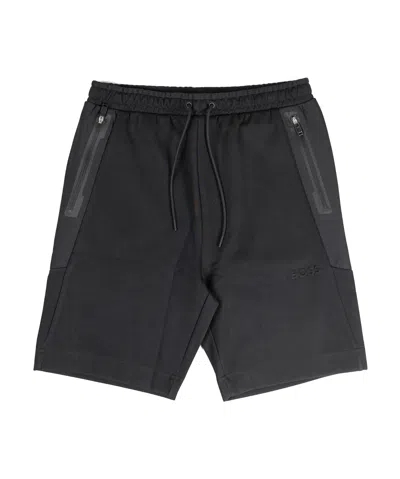 Hugo Boss Drawstring Lacing Shorts In Black