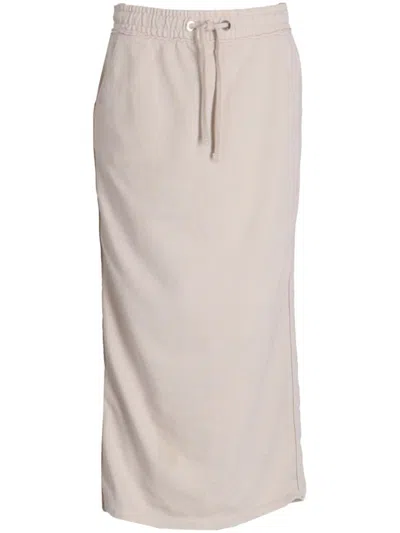 Hugo Boss Drawstring Maxi Skirt In Neutrals