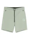 Hugo Boss Drawstring Pocket Shorts In Green