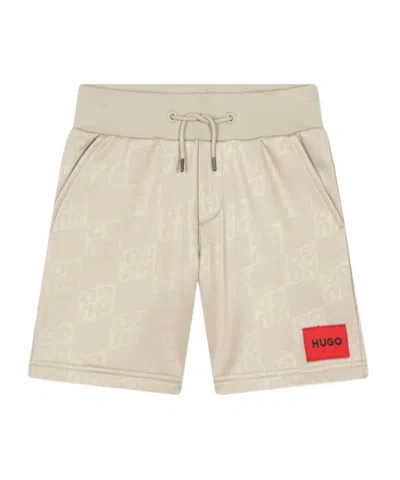 Hugo Boss Drawstring Shorts In Nude