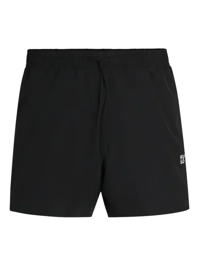 Hugo Boss Drawstring Swim Shorts In Black