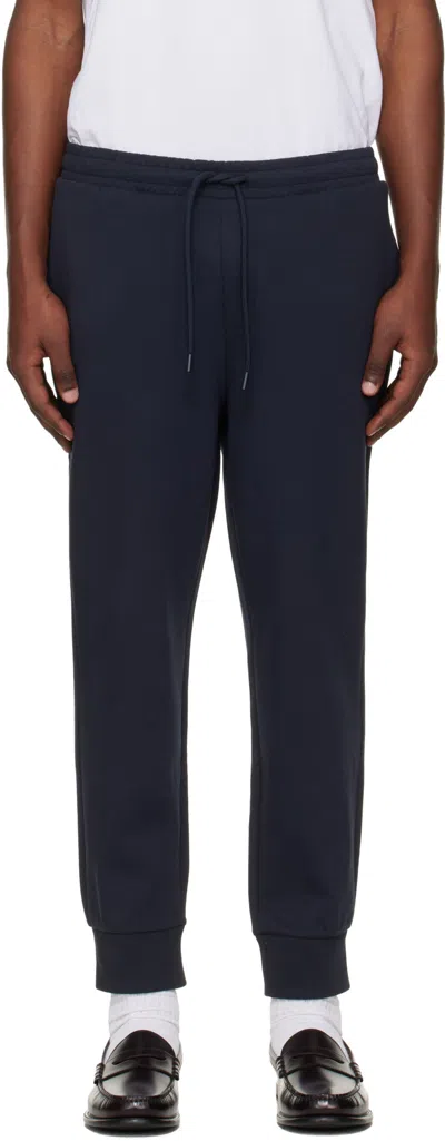 Hugo Boss Drawstring Track Pants In Blue