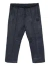Hugo Boss Drawstring Track Pants In Blue