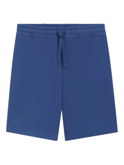 Hugo Boss Drawstring Track Shorts In Blue