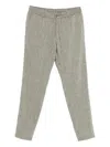 Hugo Boss Drawstring Trousers In Gray