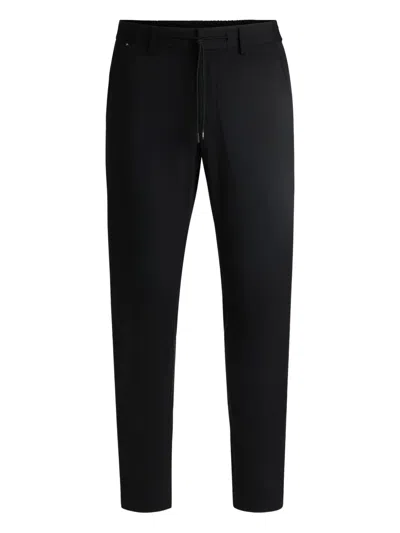 Hugo Boss Drawstring Trousers In Black