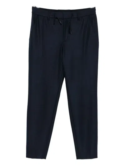 Hugo Boss Drawstring Trousers In Blue