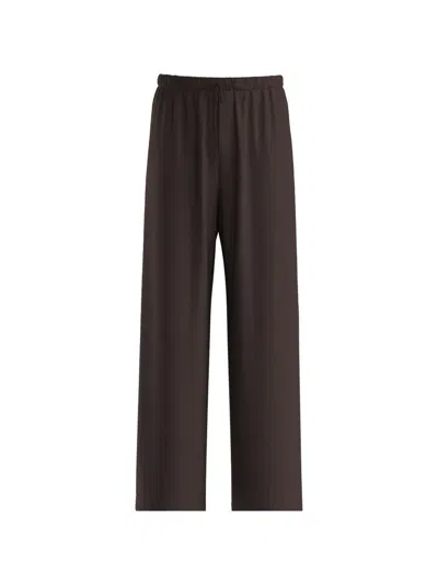 Hugo Boss X Beckham Wool Drawstring Trousers In Brown