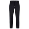 Hugo Boss Men's Drawstring Trousers In Virgin Wool Serge In Blue