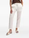 Hugo Boss Drawstring Trousers In White