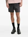 Hugo Boss Drawstring-waist Bermuda Shorts In Black