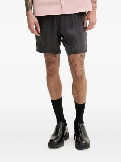 Hugo Boss Drawstring-waist Bermuda Shorts In Black