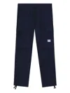 Hugo Boss Drawstring-waist Cargo Trousers In Blue