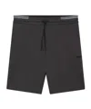 Hugo Boss Shorts With Stripe Details In Black