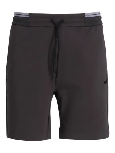 Hugo Boss Drawstring-waist Shorts In Brown