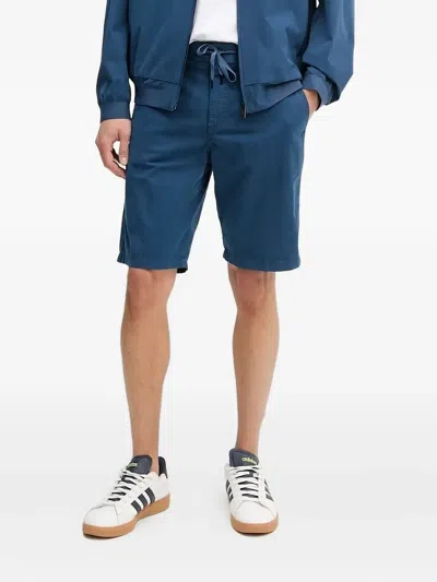 Hugo Boss Drawstring-waist Shorts In Blue
