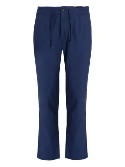 Hugo Boss Drawstring-waist Trousers In Blue