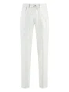 Hugo Boss Drawstring-waist Trousers In White